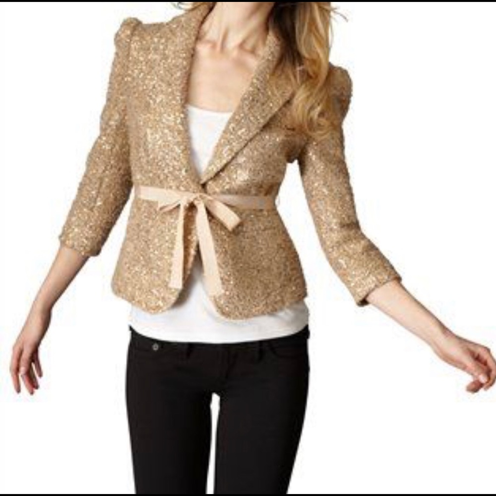 Beautiful sequin and tweed blazer.